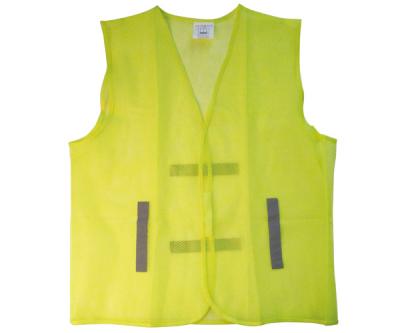 China Economical 60 Gram Safety Vest Net Light Yellow Mesh Safety Vest for sale