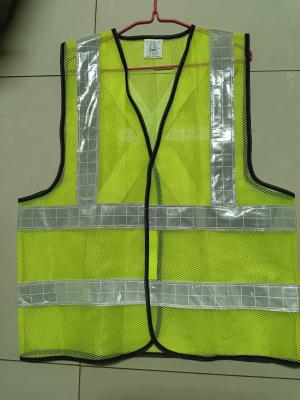 China PVC Tape Safety Vest Net 50/60 Grams Breathable Mesh Safety Vest for sale