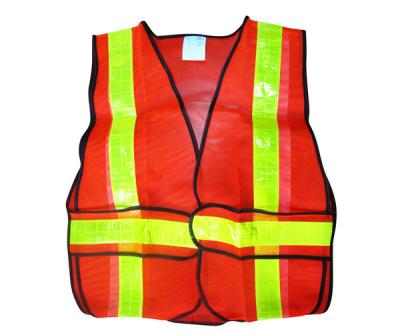 China Fluorescent Red Hi Viz Mesh 60 Grams Safety Orange Mesh Customized for sale