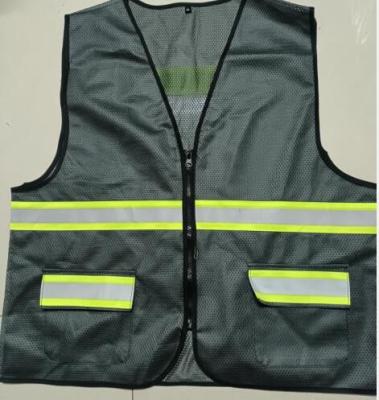 China Two Pocket Safety Vest Net Reflective Highway Mesh Police Vest High Visibility for sale