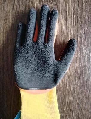 China Rubber Work Gloves Latex Coated Non Slip Labor Protection Gloves Latex Micro Foam Construction Gardening Gloves Thorn Proof for sale