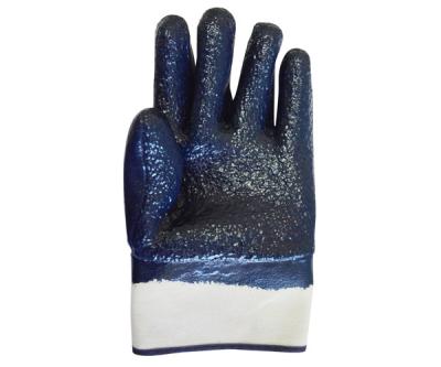 China Black Fully Coated Nitrile Gloves Nitrile Grip Gloves Jersey Liner for sale