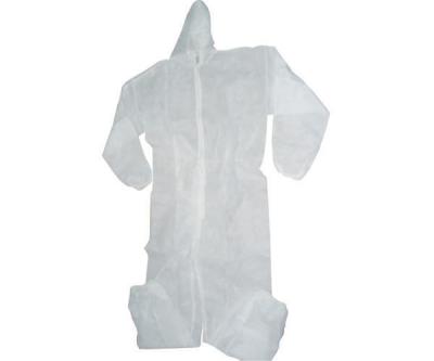 China 30gsm-60gsm PP Disposable Non Woven Coverall Anti Dust Polypropylene Coveralls for sale