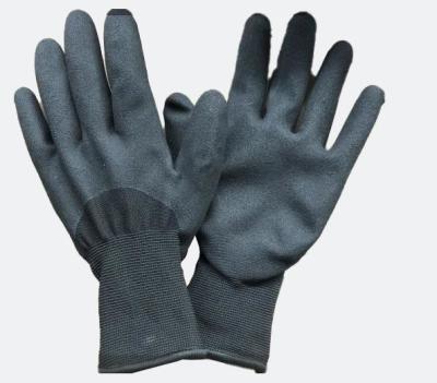 China Thermal  Nitrile  Work Gloves  10G Acrylic Terry  Fleece Liner Cold Winter Work Gloves Construction Gloves for sale