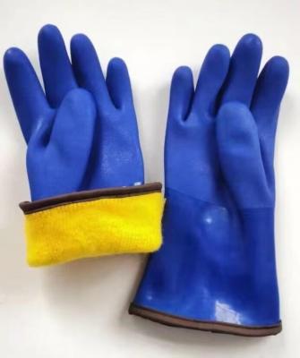 China Better Grip Double Coated PVC Cold Resistant Insulated working  Gloves for sale