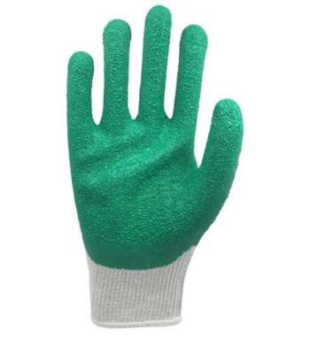 China Green All Purpose Latex Grip Gloves Durable Bulk Latex Grip Gloves for sale