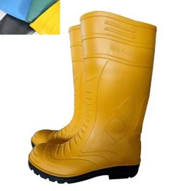 China Easy Dry Steel Toe Rainboots Mens Work Rain Boots For Spring Summer for sale