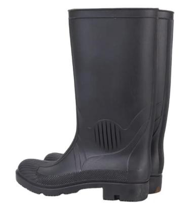 China Ankle Protecting Mens Rubber Work Boots Sturdy Gripped Safety Toe Rain Boots for sale