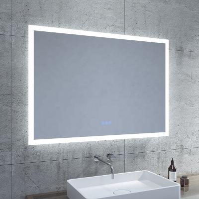 China Schlomann Fog Free Bright Touch Screen Lights Rectangle Speaker 3000k/4000k/6000k Dimmer Bathroom Led Smart Mirror for sale