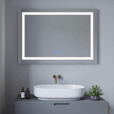 China Schlomann Bright Hot Sale Led Mirror Smart Touch Sensor Bath Wall Mirror Fog Light Bathroom Led Mirror for sale