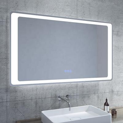 China Schlomann Makeup Vanity Wall Shower Room Lighted Fog Mirror Led Bathroom Mirrors With Illuminated Light for sale