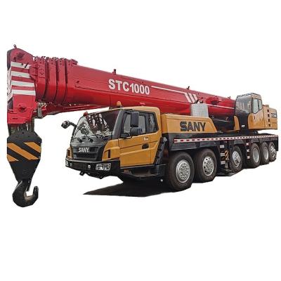 China TRUCK CRANE Shanghai Sale 100 ton sany crane, China original 100t Sany STC1000 used truck crane cheapest price for sale for sale