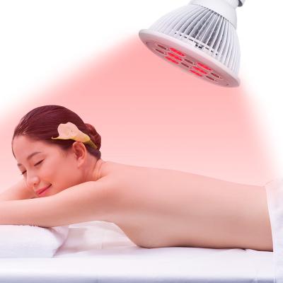 China Red Blood Vessels Removal SGROW CE CE Near E27 LED Light Therapy 850nm 660nm 24W Infrared Collagen Red Light Therapy Bulbs for sale