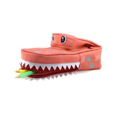 China Schools & Offices HIS A047200215AA Pencil Pocket Pencil Case Dinosaur Shaped Characteristic Animal Bag for sale