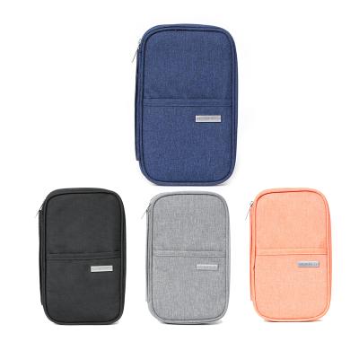 China KOREAN Portable Camping Custom Logo Passport Bag Fashionable Outdoor Travel Card House Family Passport Holder Storage Bag for sale