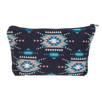 China Polyester Custom Printing Wholesale Makeup Cosmetic Bag For Travel for sale