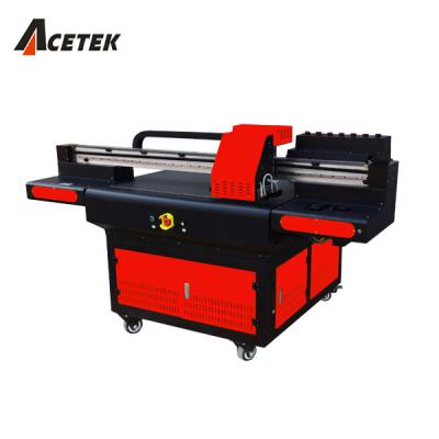 China Garment shops cheapest price dtf uv 4060 flatbed printer 6090 for arylic/phone case/leather/glass/wooden print for sale