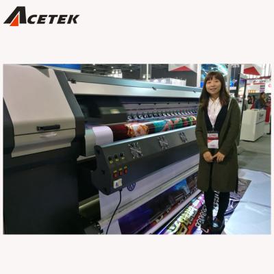 China Garment stores 240sqm/h! Acetekt 3208K 3.2m konica 512i digital fabric printing machine, large format outdoor solvent printer for sale