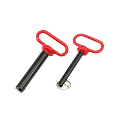 China OEM Professional Manufacture Farm Tractor Trailer Red Head Hitch Pin With Clip Pin for sale