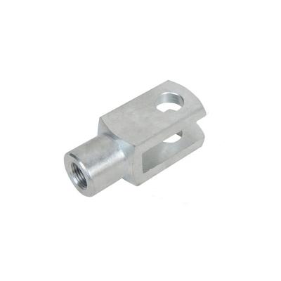 China Stainless Steel Or Carton DIN71752 ISO8140 Precision Damper Rod End Clevis Steel Fork U Clevis Steel With Clevis Pin for sale