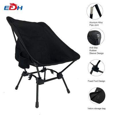 China 2022 New Custom Canvas Outdoor Portable Folding Height Adjustable Amazon Table Moon Camping Chair For Raise Walking Sitcks for sale