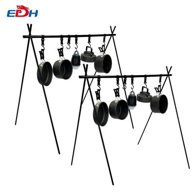 China Hot Selling Foldable Outdoor Camping Equipment Amazon Aluminum Alloy Beach Folding Hanging Rack for sale