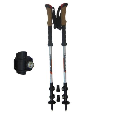 China New Design Shockproof Folding Hiking Trekking Outdoor Camping Travel Poles 7075 Aluminum Canes for sale