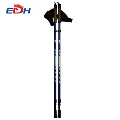 China Hot Sale Aluminum Shockproof Telescopic Nordic Canes Adjustable for sale