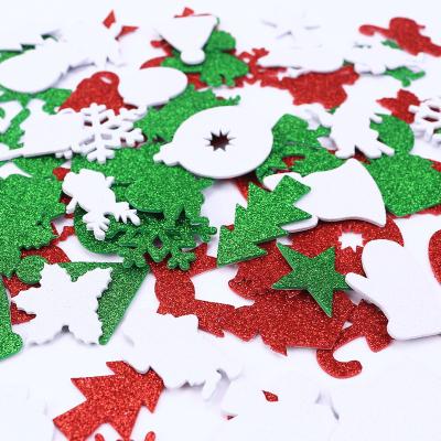 China DIY Glitter Christmas Foam Stickers Christmas Tree Self Adhesive Stickers Opens Supplies for Christmas Party DIY Decoration for sale