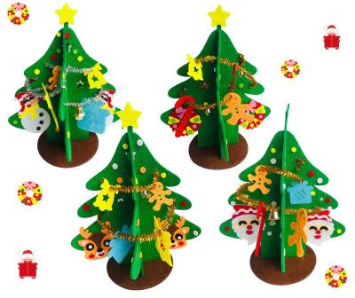 China Nonwoven Diy Handmade Christmas Tree Bells DIY Christmas Tree Decoration Crafts Decorative Material Kit for sale