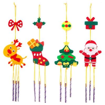 China Deco Diy Nonwoven Handmade Materials Wraps Christmas Wind Chimes Nonwoven Decorative Hanging Ornaments for sale