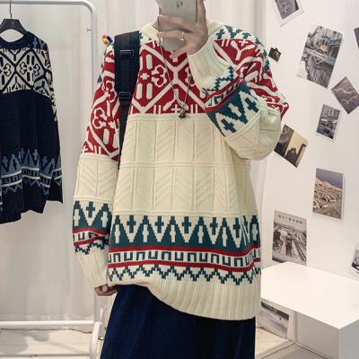 China 2021 QUICK DRY new autumn and winter loosely thickened round neck top sweater Christmas long sleeve knitted sweater for sale