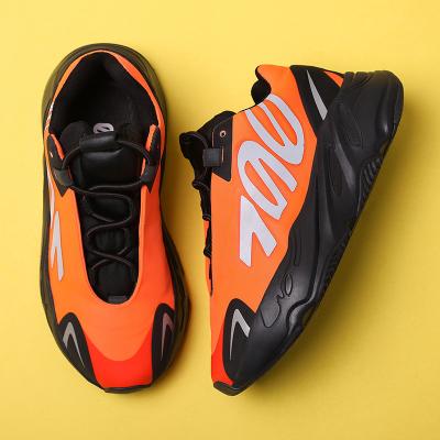 China New arrival fashion genuine leather children's shoes round quality original children's sports shoes kids Yeezy 700 for sale