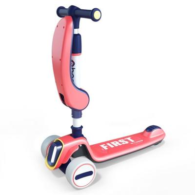 China Plastic High Quality Safety Adjustable Height 3 In 1 Kids Kick Scooter For Kids With Seat for sale