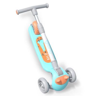 China Good Price PU Plastic High Quality And Flash Wheels Scooters Foldable Kids Kick Scooter for sale