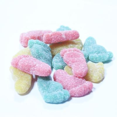 China New sugar free gummy candy sour sweet feet for sale