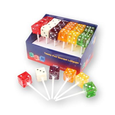 China 18g Full Size Die Cube Shaped Light Lollipop for sale