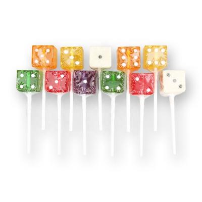 China 20g Full Size Die Cube Shaped Light Lollipop for sale