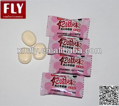 China Natural Jam Filled Grain Red Bean Flavor Milk Candy for sale