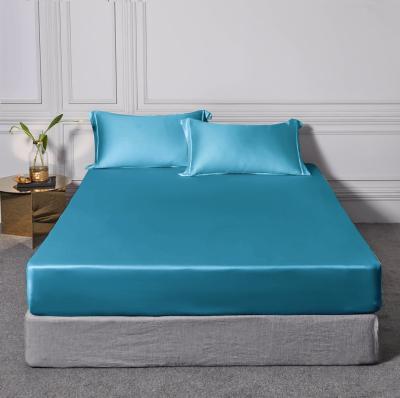 China 100% Solid Color Fitted Therapy Tencel Lyocell Bed Sheets/Bed Linen Bedding Set Wholesale Retail Customized Bedspread Summers for sale