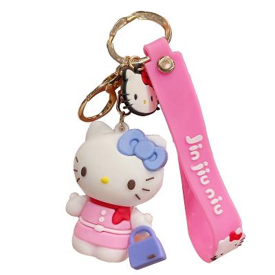 China Unisex Custom Soft Rubber Anime Cartoon Silicon PVC Key Chain for sale