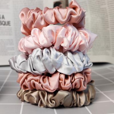 China Hair Scrunchie Lightly 100% PURE SILK Hair Scrunchie SAMPLE READY TO SHIP for sale