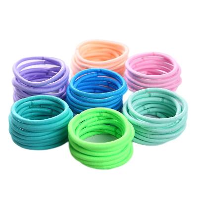 China Hair Weave Rope Ponytail Holder Hair Accessories Ring High Elastic Rubber Bands Hair Fixer Two Color Twist Braid Hair for sale