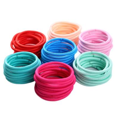 China Hair Fixer 100pcs Women's Single Head Rope Circle Hair Rope For Elastic Hair Ring Headdress Elastic Band Hair Tie Girl Tops for sale