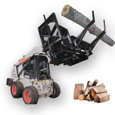 China Building material shops hydraulic wood log chipper with tracks and log splitter designed for European market for sale