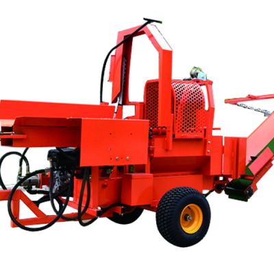 China Machinery Repair Shops 16T Gasoline Engine Chainsaw Firewood Processor Hydraulic Log Splitter With EPA for sale