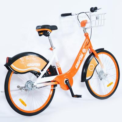 China Aluminum alloy sharing bike 24 inch ofo solid anti-theft tires anti-theft tires aluminum alloy frame screws smart GPS lockers dockless for sale