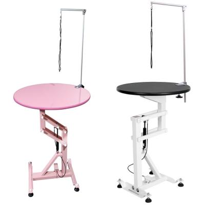 China Kiss Stocked Grooming FT-838L Round Air Pet Grooming Lifting Table With 70cm Diameter for sale