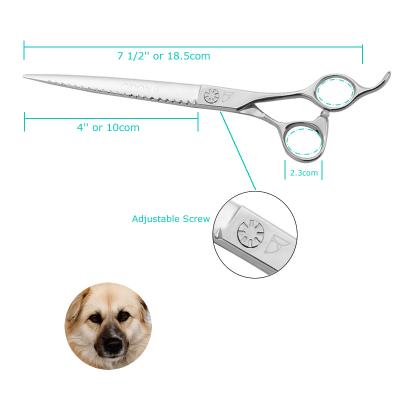 China CIDON Stocked 9-Series 7.5 Inch Japanese VG 10 Straight Steel Pet Grooming Shears for sale