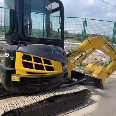 China Yellow Color Original Paint Used Kobelco 35sr Second Hand Mini Excavator for sale